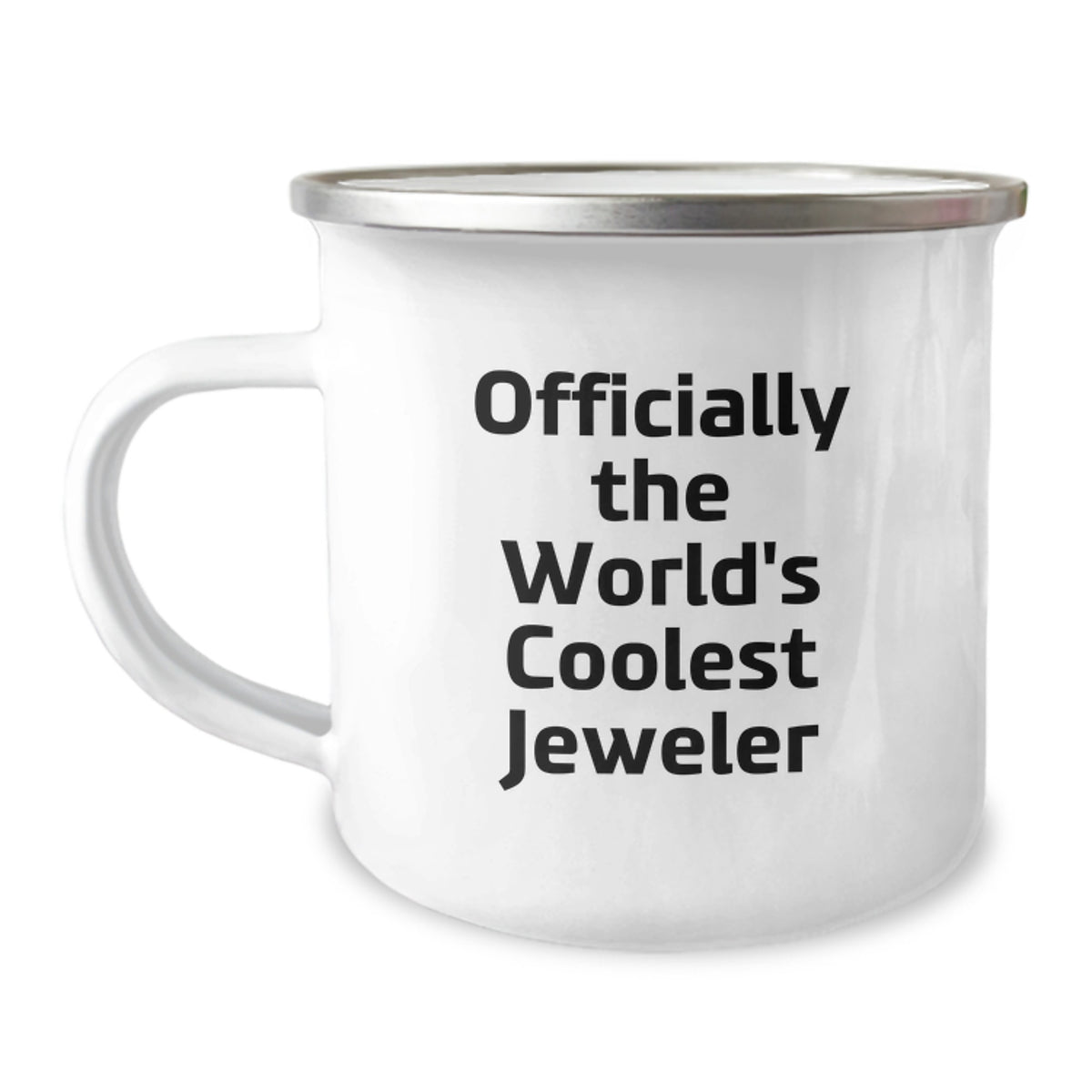 Funny Gifts from the World's Coolest Jeweler, 12 oz Camping Mug for Men, Women, Friends, Coworkers, Family, Unique Christmas Unique Gifts, Jeweler Lover Mug, Perfect for Coffee, Tea or Hot Chocolate - Image 1