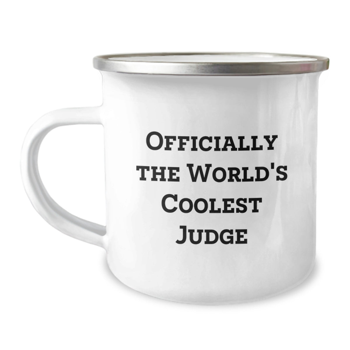 Funny Judge Gifts for Christmas - Officially The World's Coolest Judge - Camping Mug - Image 1