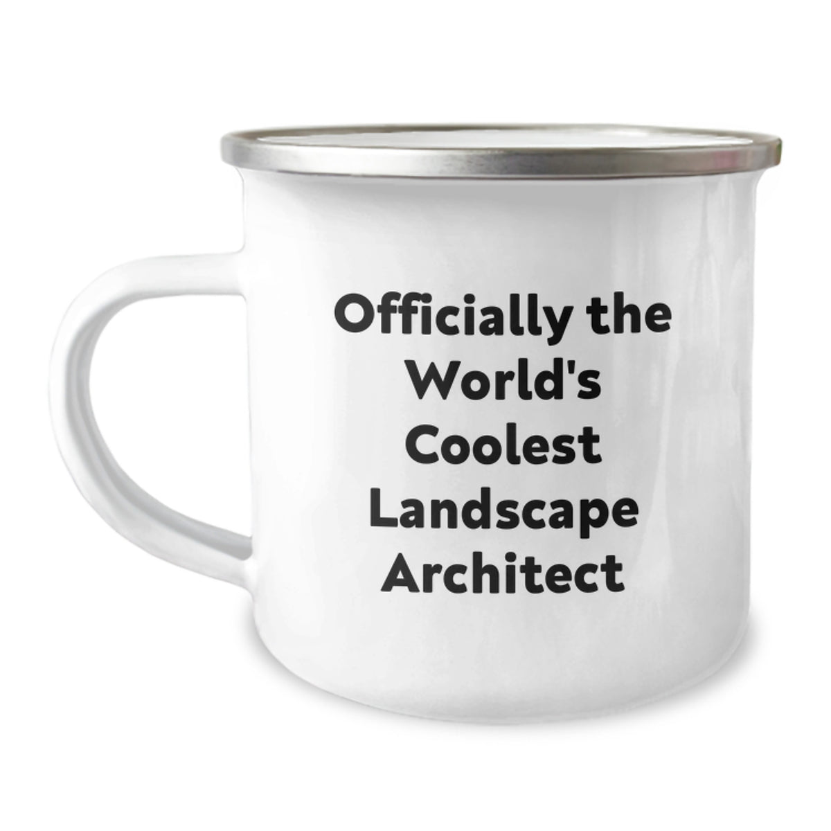 Funny Landscape Architect Gifts, Unique Christmas Unique Gifts for Men from Friends, 'Officially The World's Coolest Landscape Architect' Camping Mug - Image 1