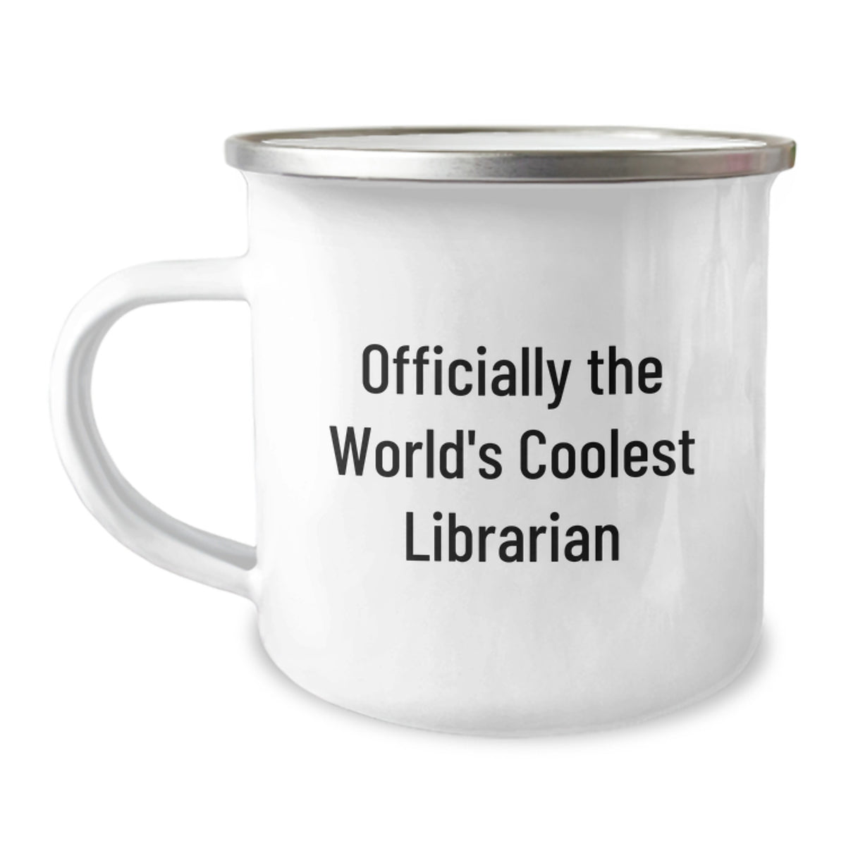 Funny Gifts from Friends for Librarian - Officially The World's Coolest Librarian Camping Mug - Unique Christmas Unique Gifts for Librarian Men - Image 1