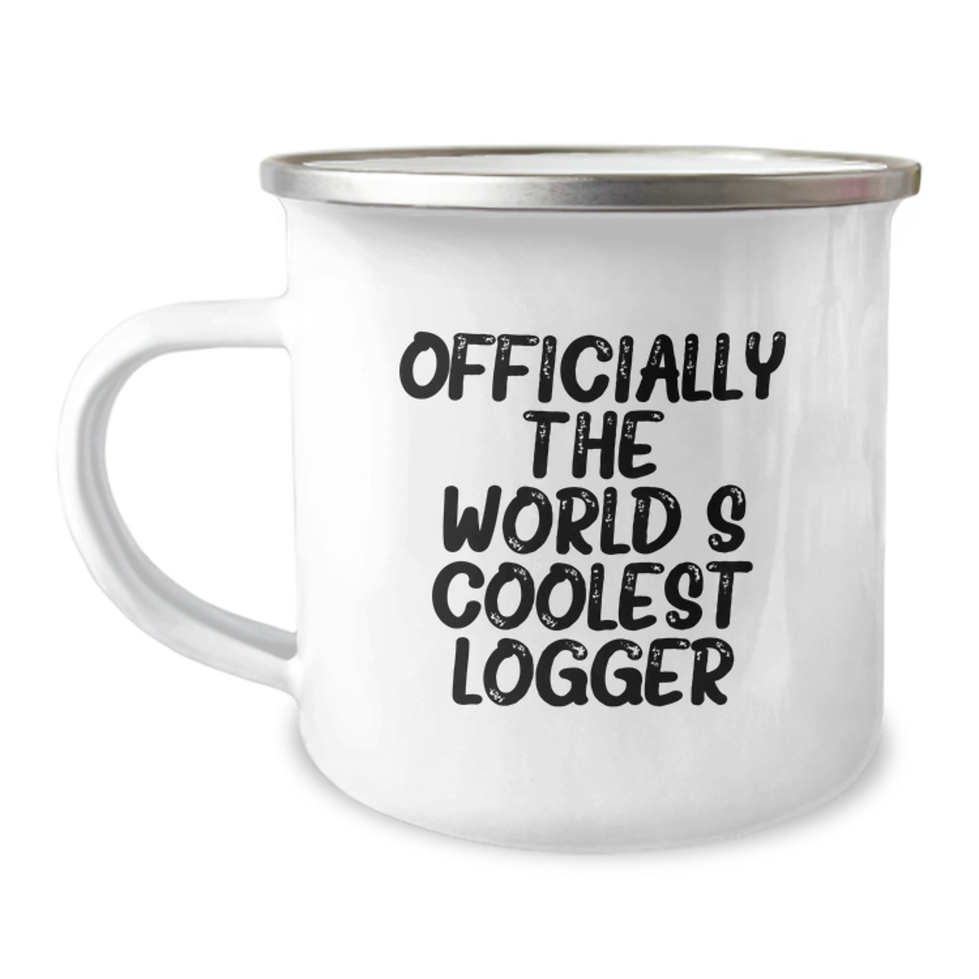 Funny Logger Gifts for Him, Officially The World's Coolest Logger Christmas Unique Presents, Gifts from Friends to Family - Camping Mug - Image 1