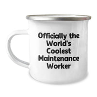 Load image into Gallery viewer, Funny Maintenance Worker Gifts, Unique Christmas Unique Gifts from Friends for Maintenance Worker, World&#39;s Coolest Camping Mug - Image 1
