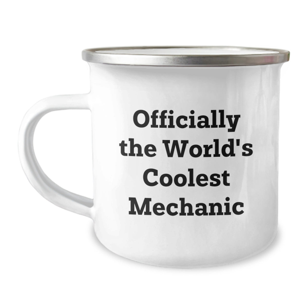 Gifts from Friends for the Mechanic in Your Life - Officially the World's Coolest Mechanic Camping Mug, Funny Mechanic Gift for Men, Stainless Steel Enamel Finish - Image 1
