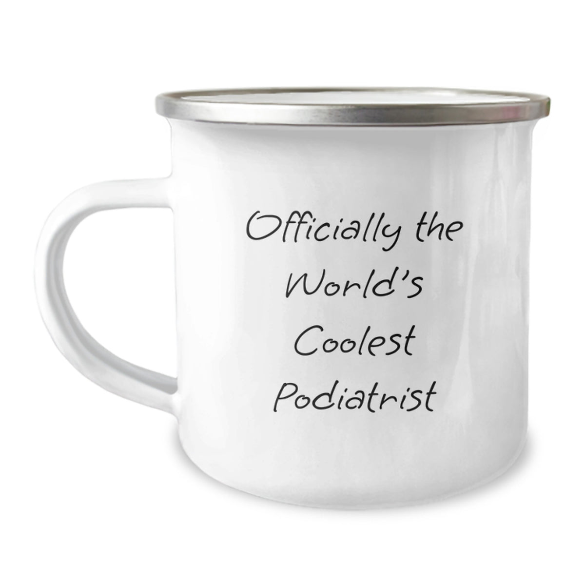 Funny Podiatrist Gifts from Men for Podiatrist Friends and Family - Officially The World's Coolest Podiatrist Camping Mug - Image 1