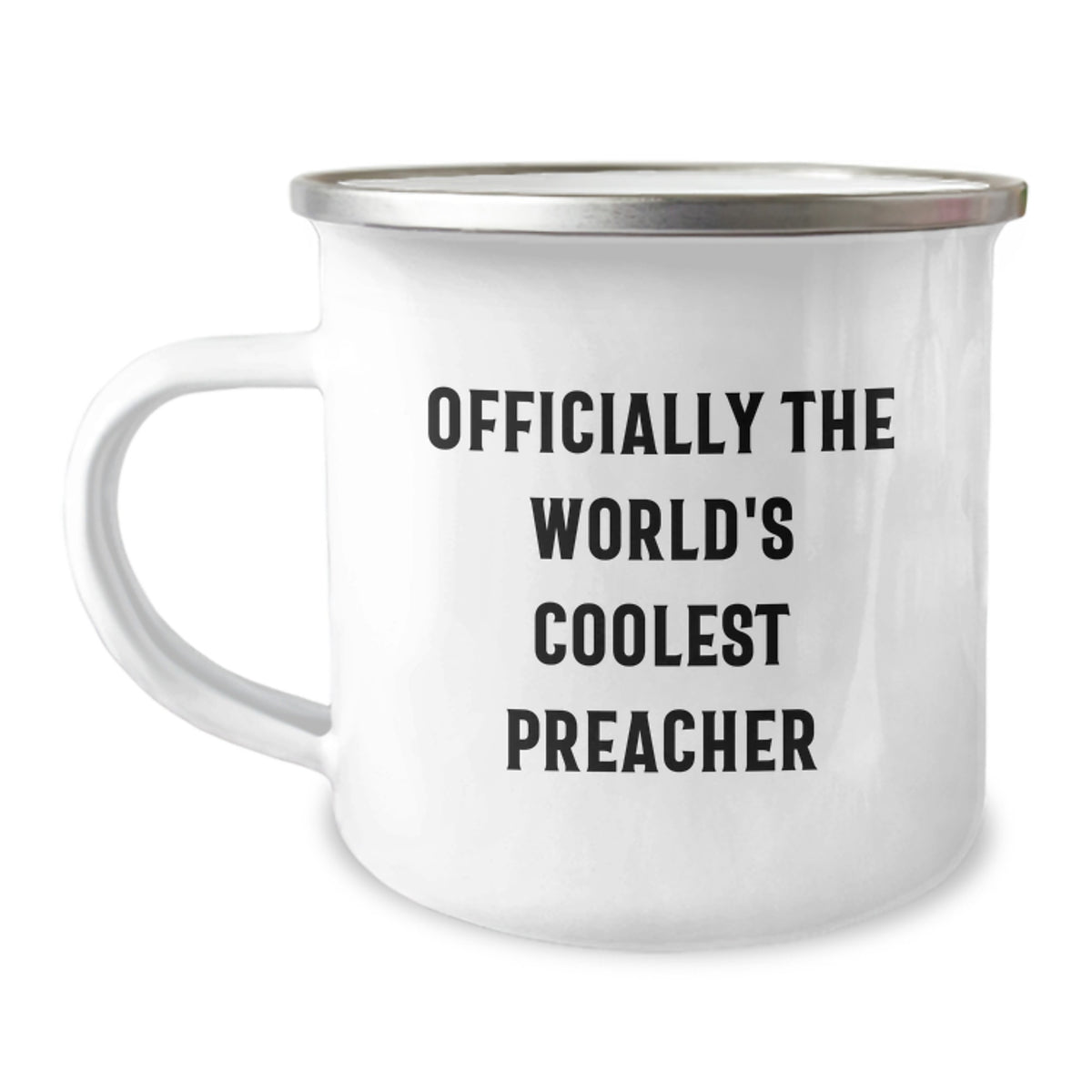 Funny Camping Mugs for Preacher Friends - Officially The World's Coolest Preacher Christmas Unique Gifts from Family - Image 1