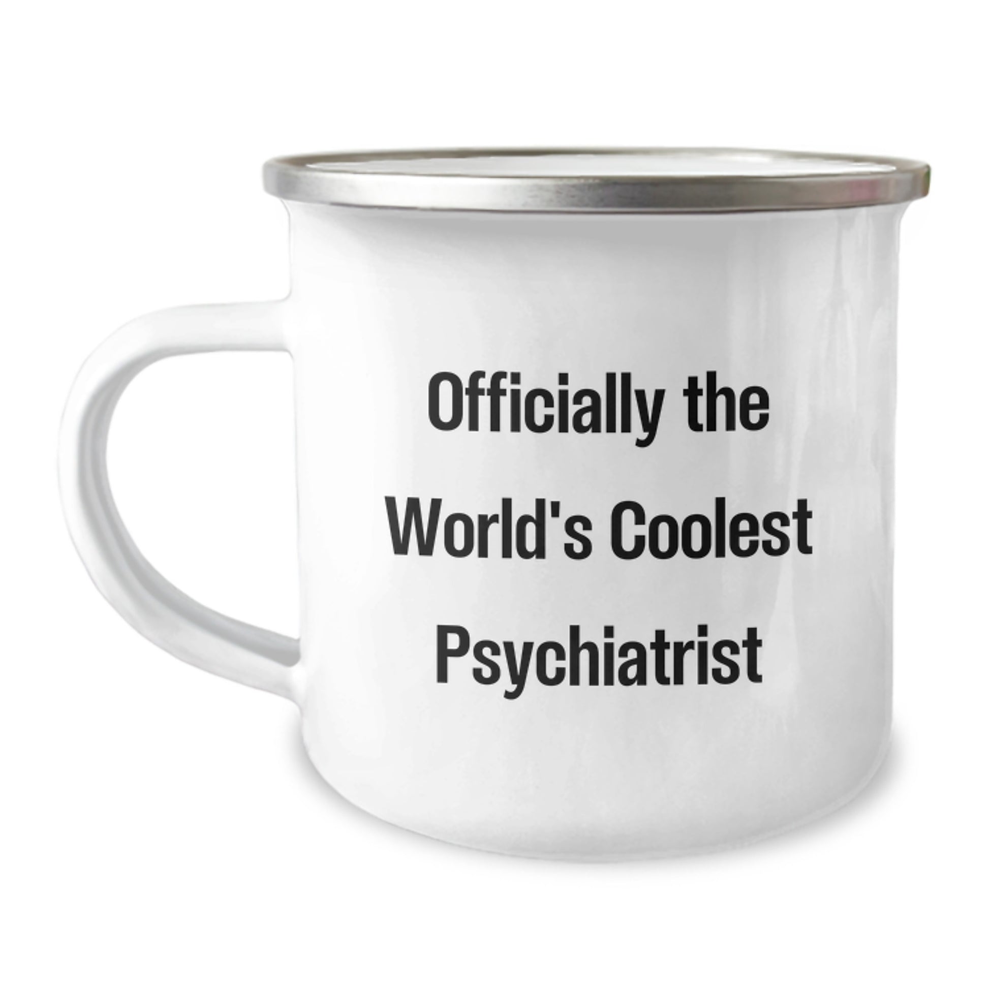 Psychiatrist Gifts, Funny Camping Mug, Officially The World's Coolest Psychiatrist, Christmas Unique Gifts, Gifts from Friends for Psychiatrist - Image 1