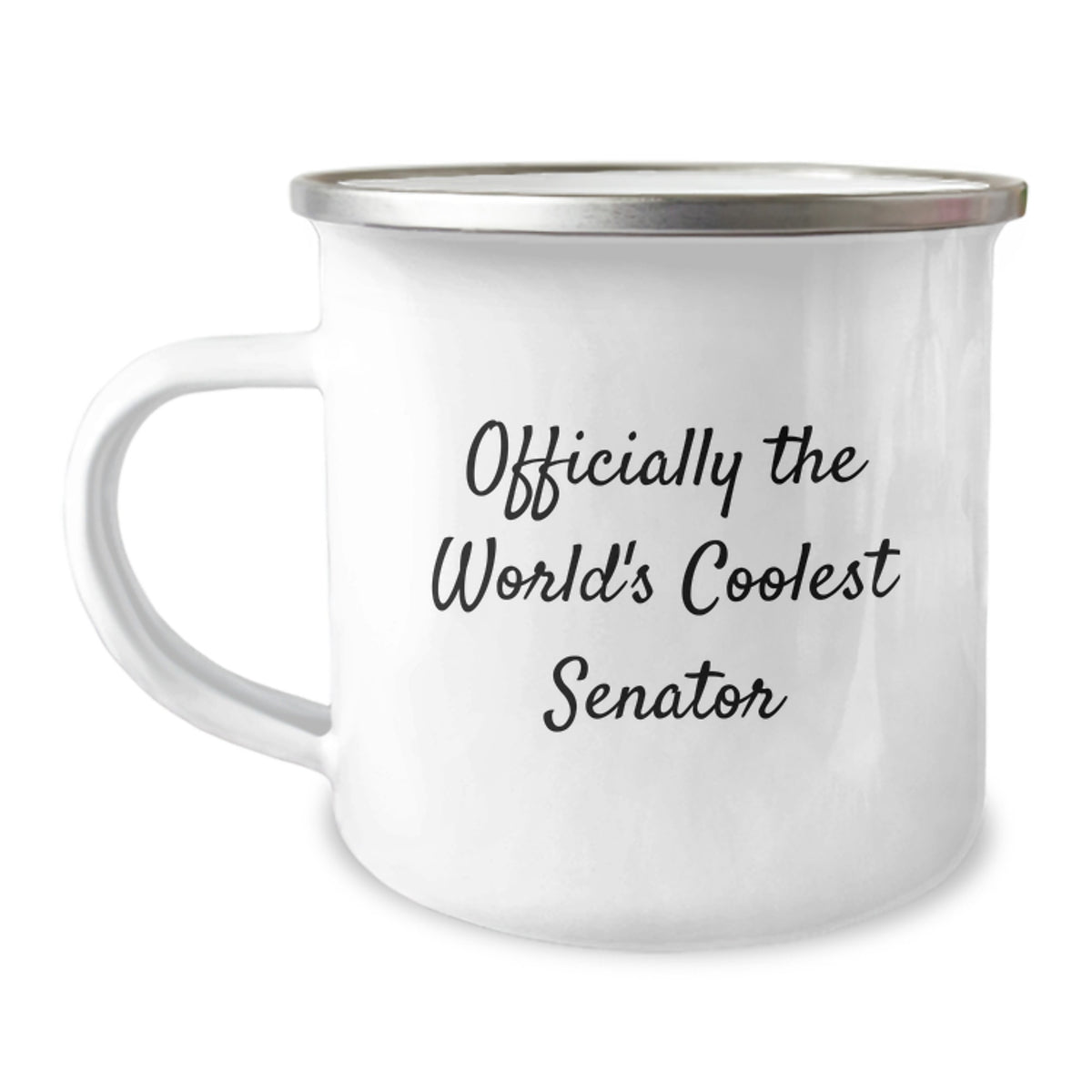 Funny Gifts from Friends and Family for Senator Camping Mug, Officially The World's Coolest Senator, Christmas Unique Gifts - Image 1