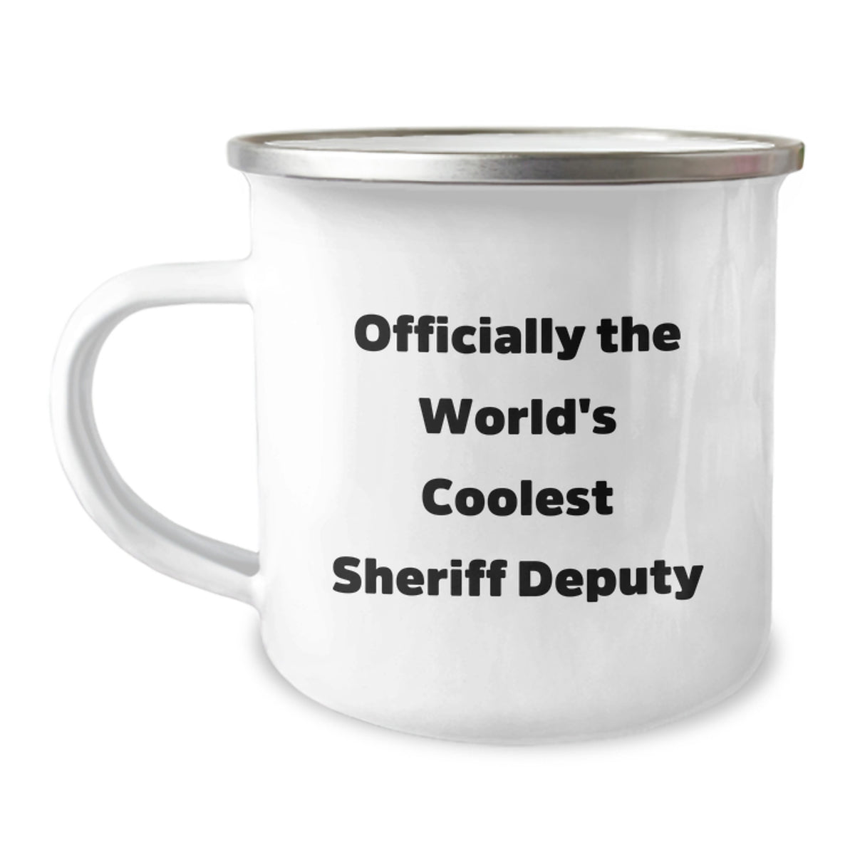 Funny Sheriff Deputy Gifts for Men - Camping Mug, Officially The World's Coolest Sheriff Deputy, Christmas Unique Gifts from Friends to Sheriff Deputy - Image 1
