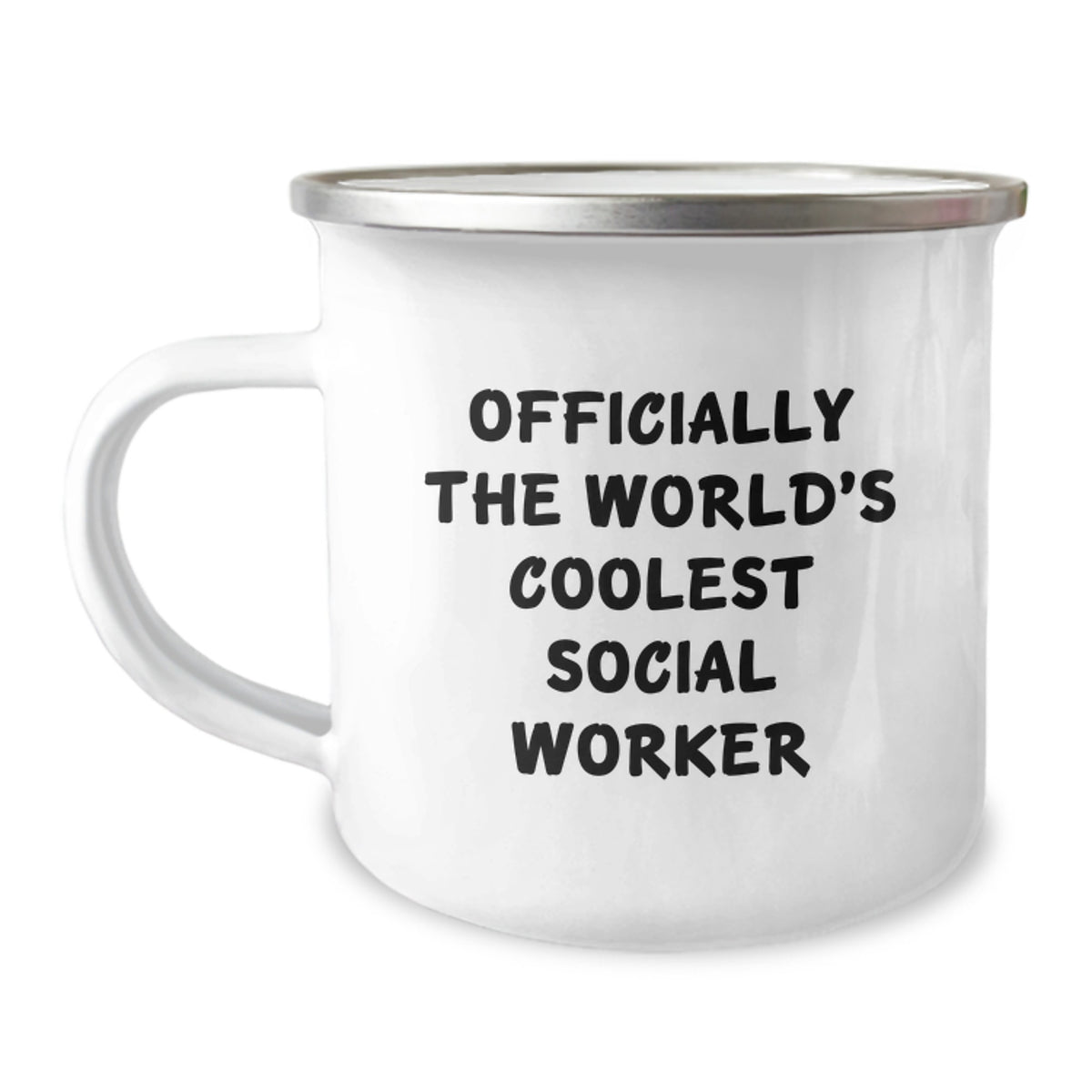 Funny Social Worker Gifts from Friends, Camping Mug for Social Worker, Officially The World's Coolest Social Worker Christmas Unique Gifts - Image 1