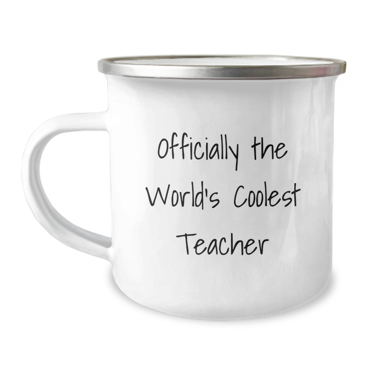 Funny Teacher Gifts from Friends - Officially The World's Coolest Teacher Camping Mug, Christmas Unique Gifts for Teacher Men Women - Image 1