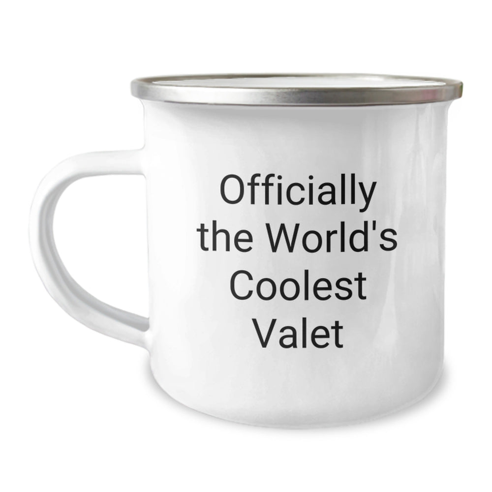 Funny Valet Gifts from Friends and Family - Officially The World's Coolest Valet Camping Mug for Men, Unique Christmas Unique Gifts - Image 1