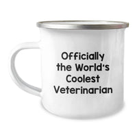 Load image into Gallery viewer, Funny Veterinarian Gifts for Men - Christmas Unique Mugs from Friends, Inspirational Quote &#39;Officially The World&#39;s Coolest Veterinarian&#39;, Camping Mug - Image 1
