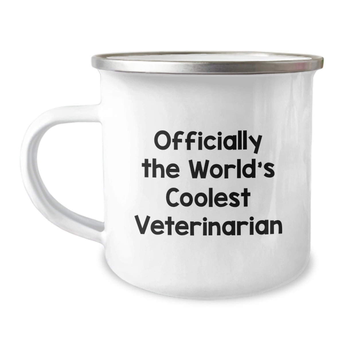 Funny Veterinarian Gifts for Men - Christmas Unique Mugs from Friends, Inspirational Quote 'Officially The World's Coolest Veterinarian', Camping Mug - Image 1