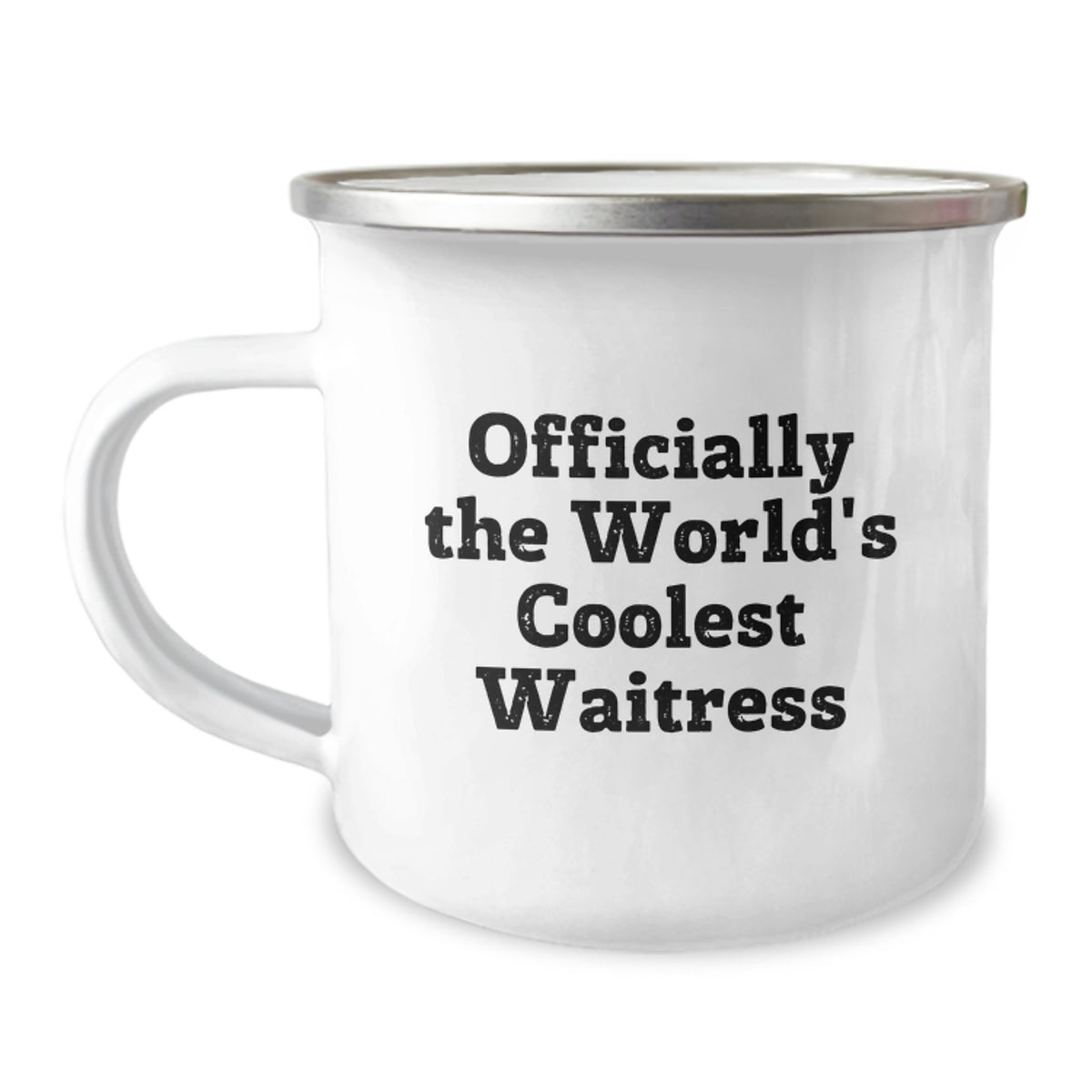 Gifts for the World's Coolest Waitress, Fun Camping Mug for Friends and Family, Officially Quirky Waitress Gifts on Christmas - Image 1