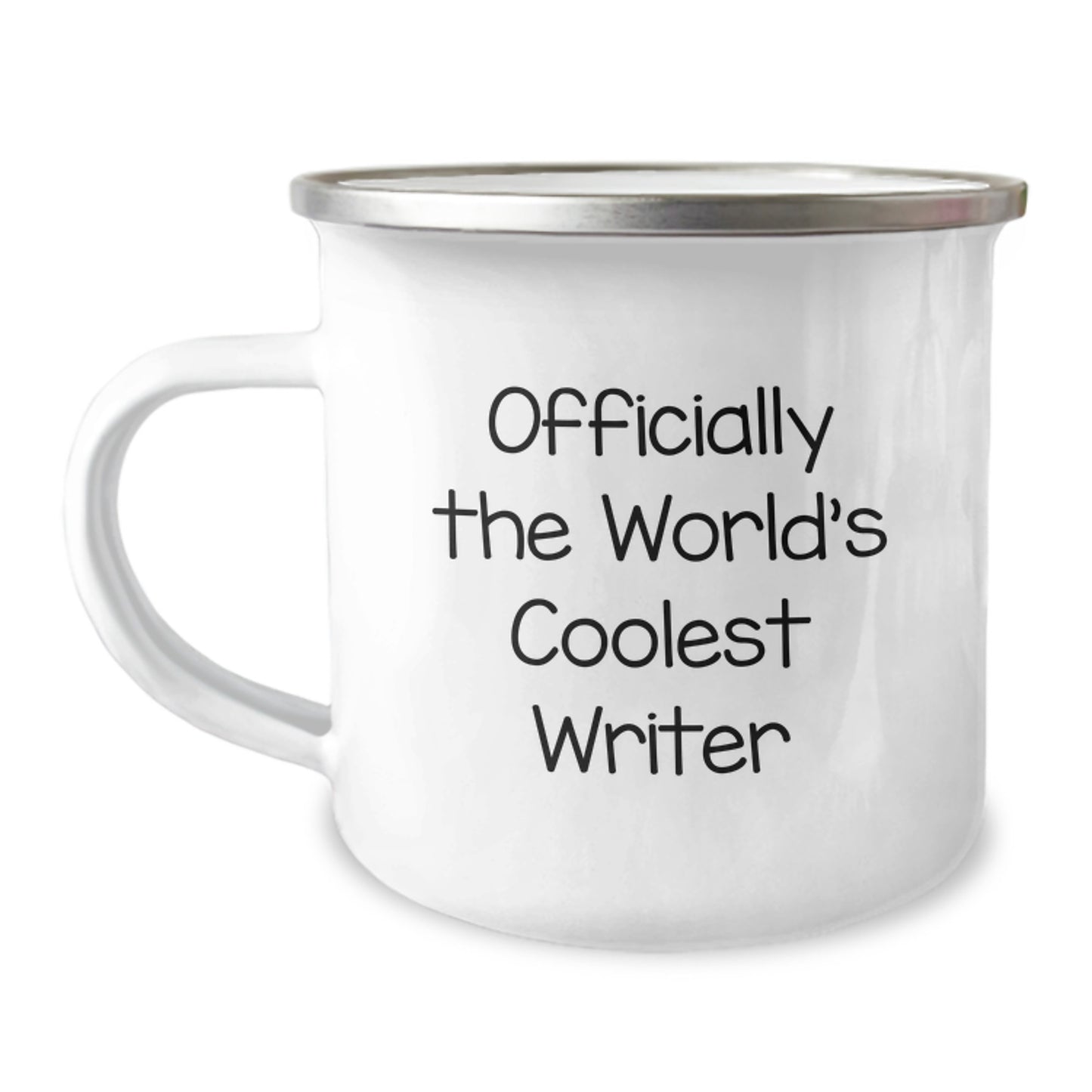 Funny Christmas Unique Gifts from Friends for Writers, Officially The World's Coolest Writer Camping Mug Writer Gifts - Image 1