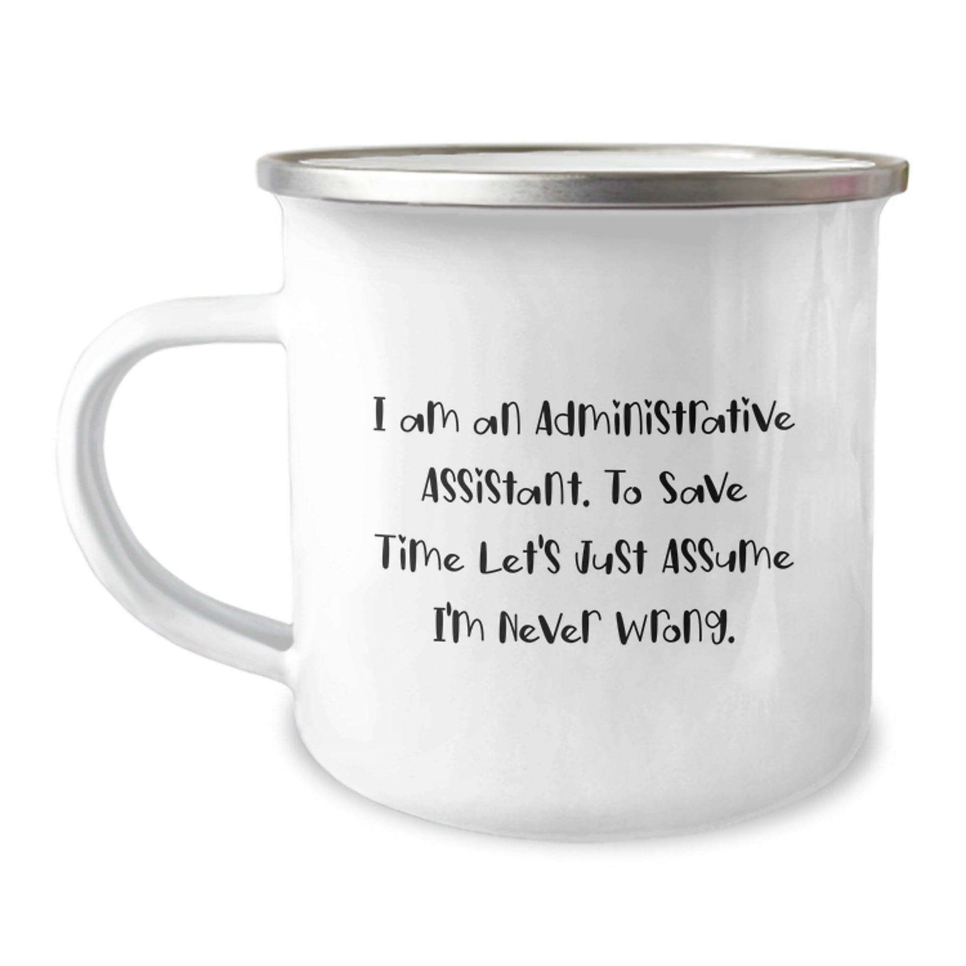 Funny Administrative Assistant Christmas Unique Gift for Men - Camping Mug with Quote - Gifts from Family to Coworkers - Image 1