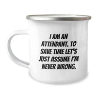 Load image into Gallery viewer, Funny Attendant Gifts from Men to Men Attendant Christmas Unique Ideas for Attendant Camping Mug - Image 1
