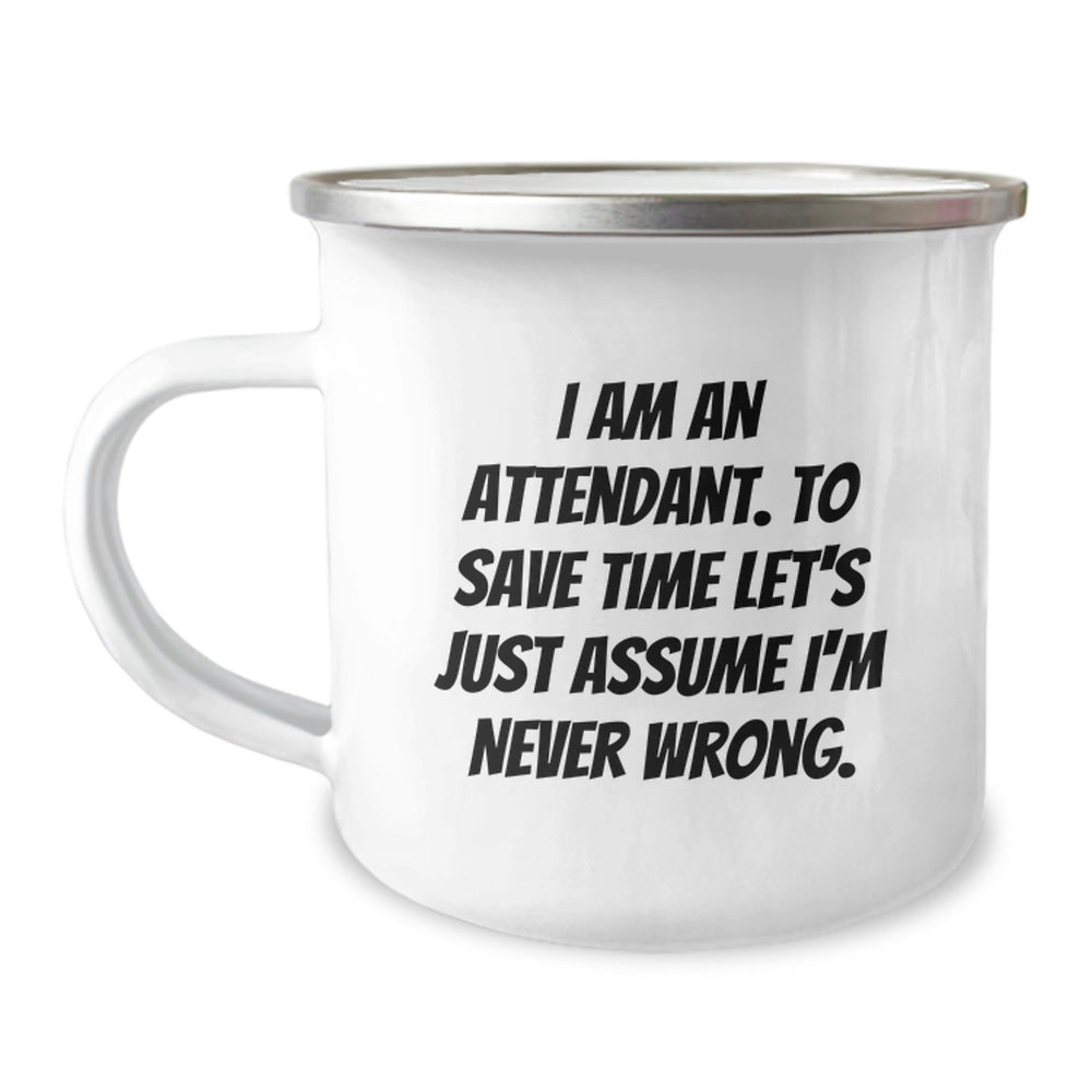 Funny Attendant Gifts from Men to Men Attendant Christmas Unique Ideas for Attendant Camping Mug - Image 1