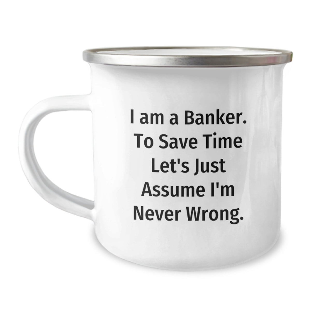 Funny Banker Gifts from Family - Gift for Banker Friends, Christmas Unique Gifts for Banker Colleagues, Camping Mug for Banker Men - Image 1