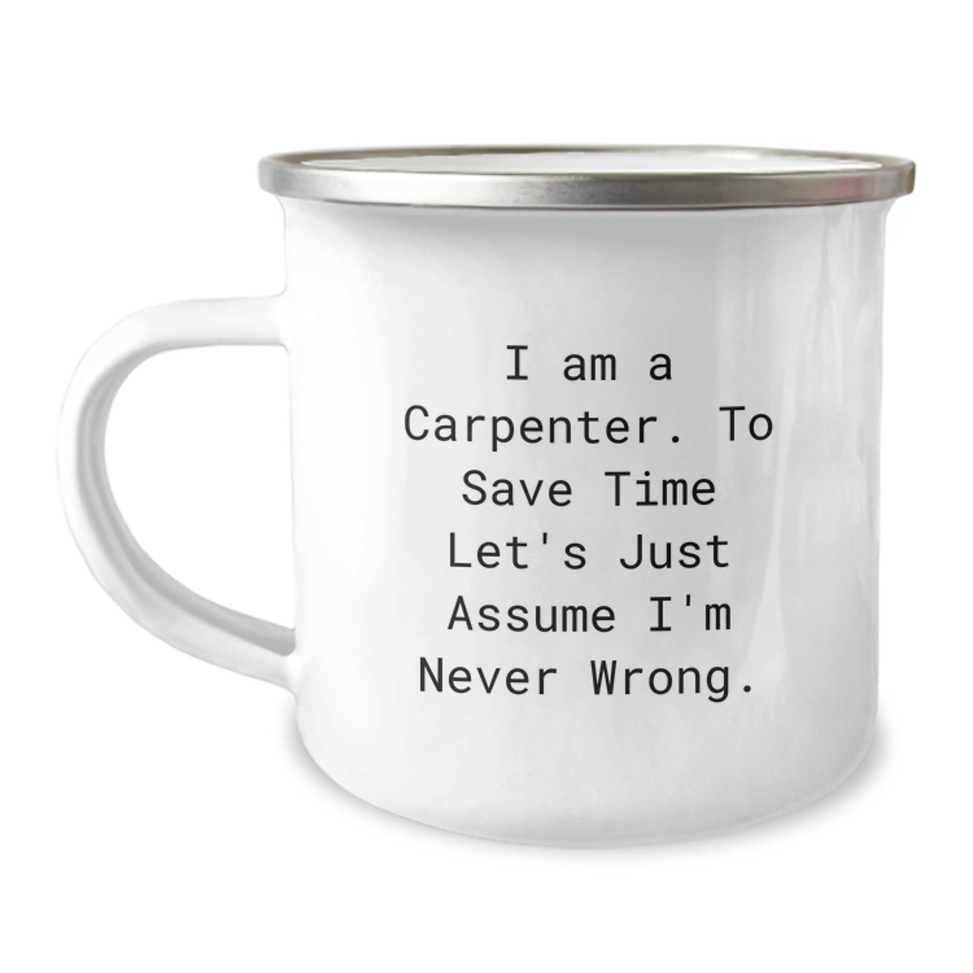 Carpenter Humor Funny Mugs, Gifts from Friends to Carpenter Men, Christmas Unique Gifts for Carpenter - Image 1