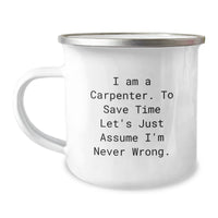 Load image into Gallery viewer, Carpenter Humor Funny Mugs, Gifts from Friends to Carpenter Men, Christmas Unique Gifts for Carpenter - Image 1
