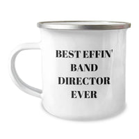Load image into Gallery viewer, Funny Band Director Gifts for Men - Best Effin&#39; Band Director Ever Inspirational Camping Mug, Perfect Christmas Memorable Present for Band Directors, Music Lovers and Teachers - Image 1
