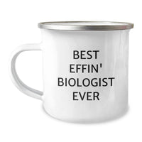 Load image into Gallery viewer, Funny Biologist Gifts for Men - Best Effin Biologist Ever Camping Mug for Christmas Unique Gifts from Friends - Image 1
