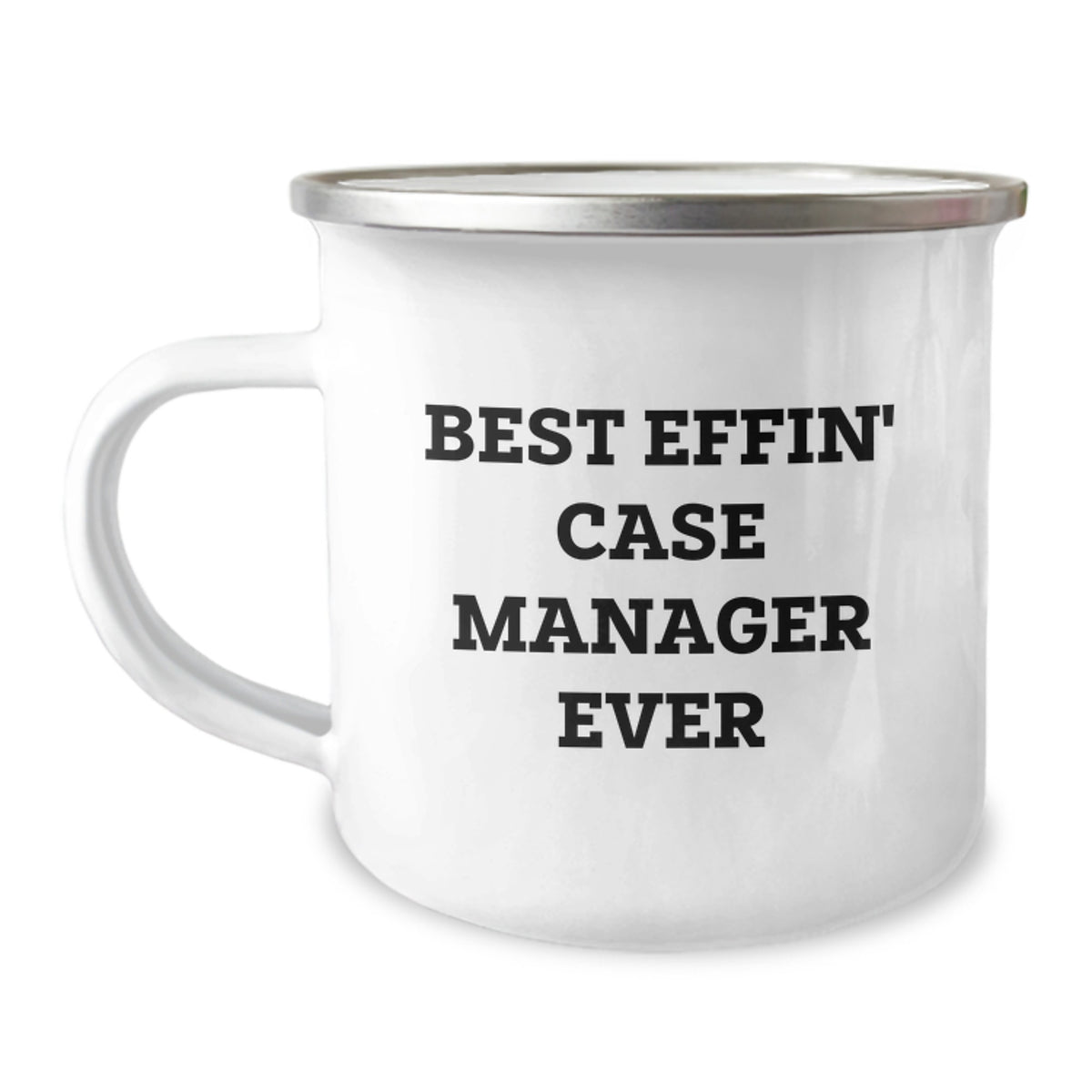 Funny, Inspirational Case Manager Gifts from Friends, Best Effin' Case Manager Ever Christmas Unique Mugs for Men - Image 1