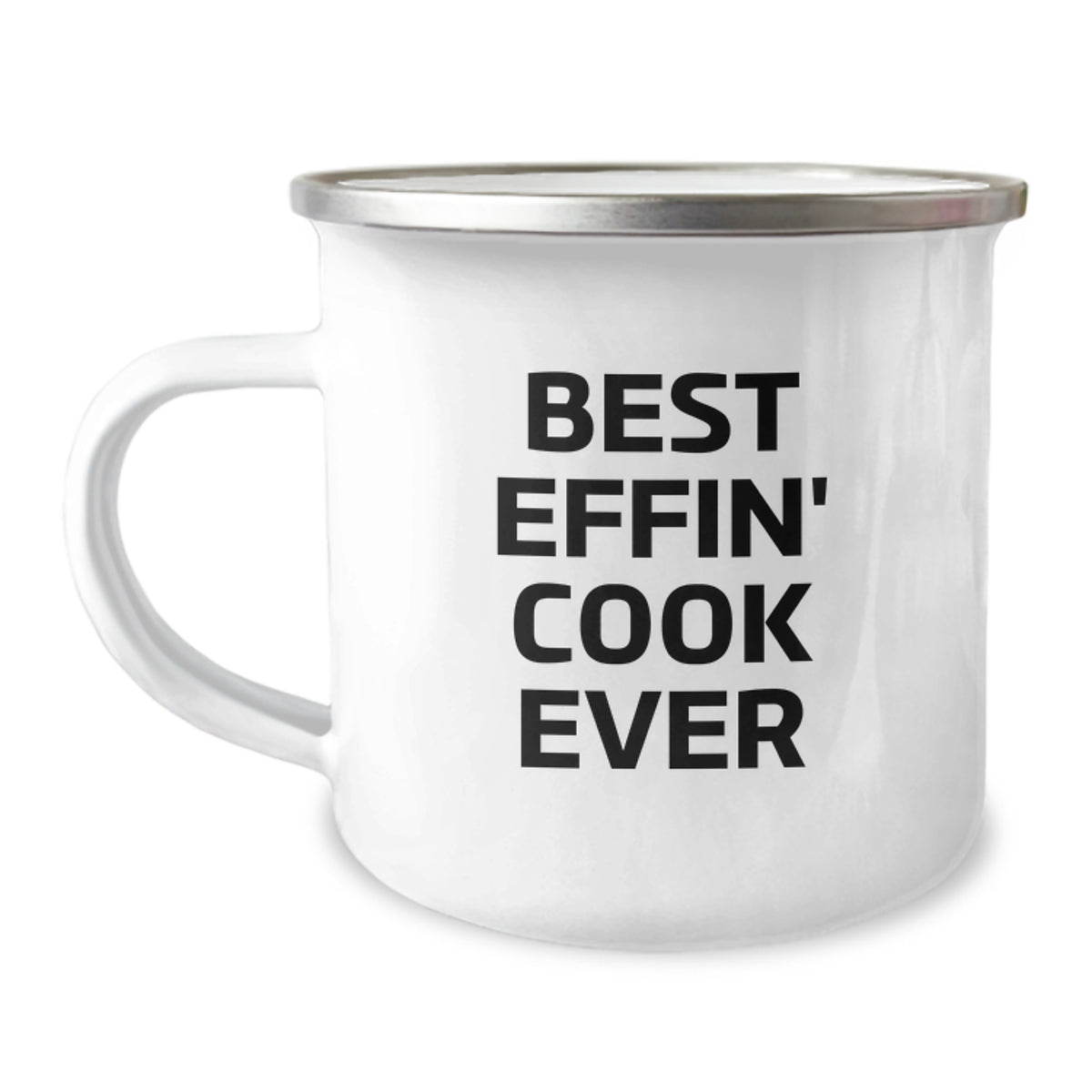 Funny Christmas Unique Gifts from Men for Cooks, Best Effin' Cook Ever Camping Mug for Men, Women, Friends, Family, Unique Camping Mug Gifts for Cooks - Image 1