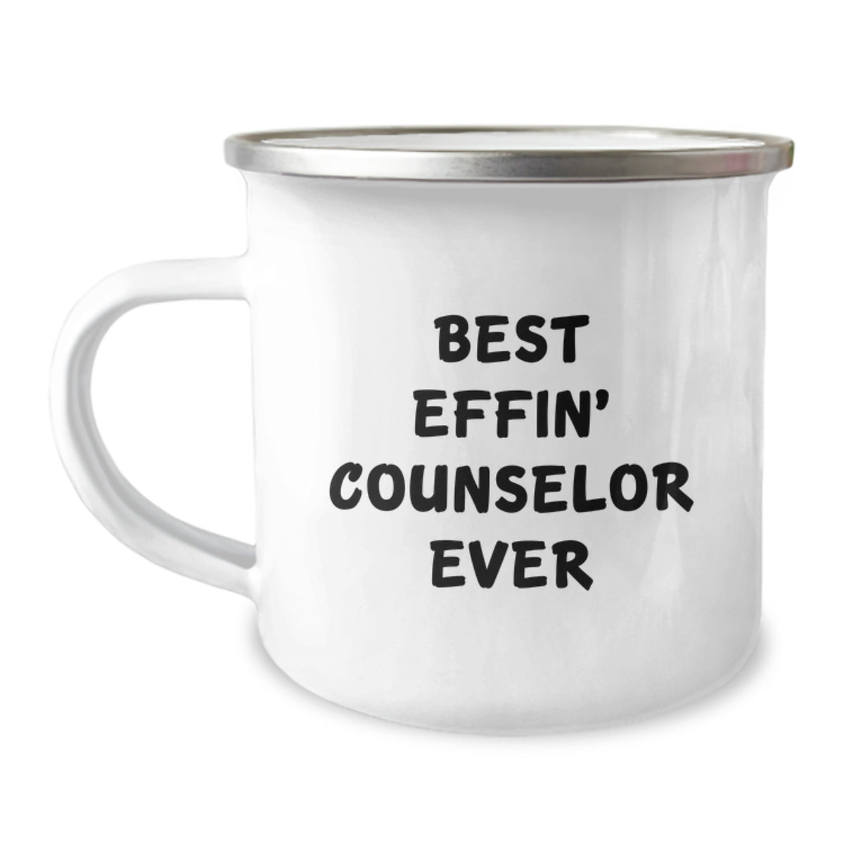Funny Counselor Gifts for Christmas - Best Effin' Counselor Ever Camping Mug, Gifts from Friends to Counselor - Image 1