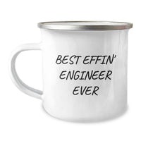 Load image into Gallery viewer, Funny Engineer Gifts for Men, Best Effin&#39; Engineer Ever Camping Mug for Christmas Unique Presents - Image 1
