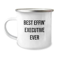 Load image into Gallery viewer, Funny Executive Gifts from Friends Christmas Unique Mug Best Effin' Executive Ever Stainless Steel - Image 1

