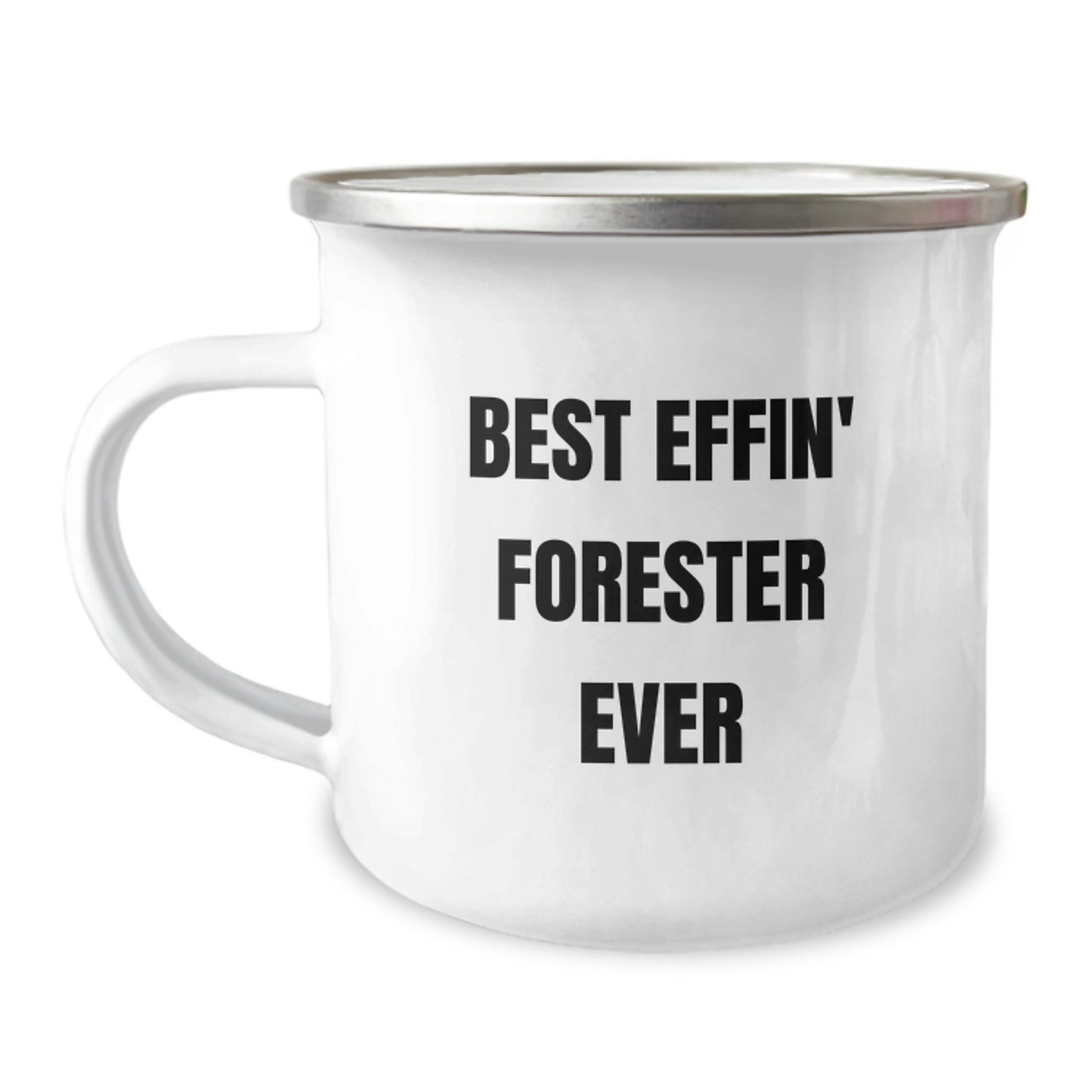 Funny Forester Gifts for Men, Best Effin' Forester Ever Camping Mug, Christmas Unique Gifts from Family - Image 1