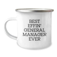 Load image into Gallery viewer, Funny General Manager Gifts for Men, Best Effin&#39; General Manager Ever Camping Mug, Unique Christmas Unique Gifts from Family, Friends, or Coworkers for General Manager - Image 1
