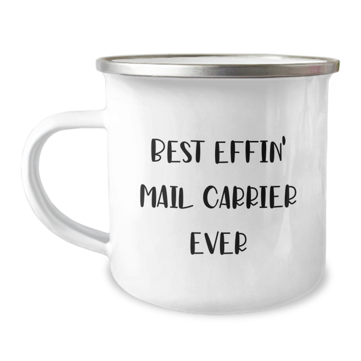 Funny Mail Carrier Gifts from Friends, Best Effin' Mail Carrier Ever, Camping Mug for Her, Him, or Coworkers on Birthday - Image 1