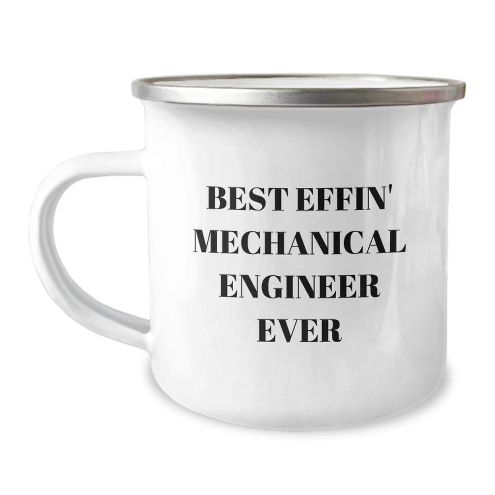 Funny Mechanical Engineer Gifts for Men from Friends - Christmas Unique Mugs - 'Best Effin' Mechanical Engineer Ever' Coffee Lover - Image 1