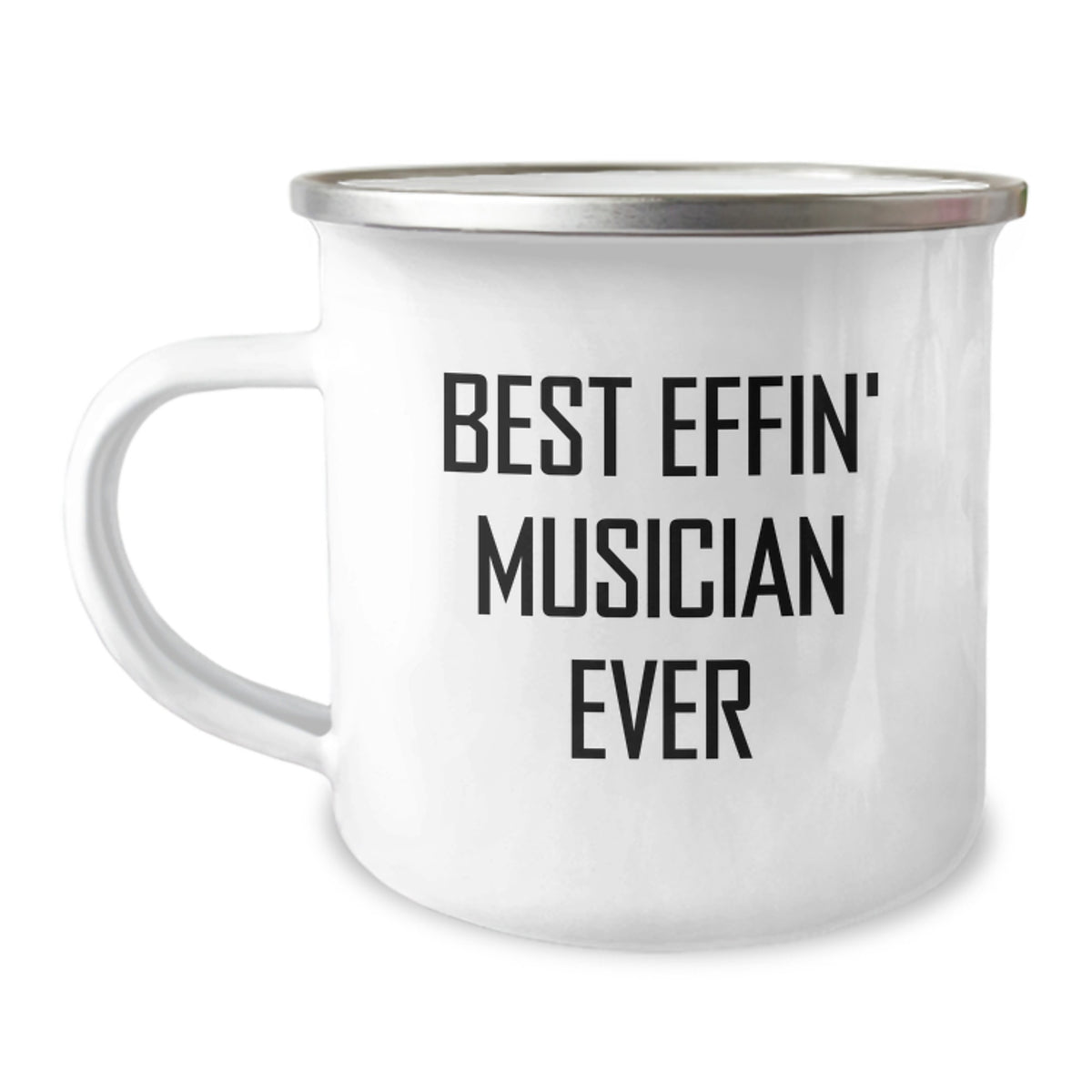 Funny Musician Gifts for Men, Best Effin' Musician Ever Camping Mug, Unique Christmas Unique Gifts from Friends to Musician - Image 1