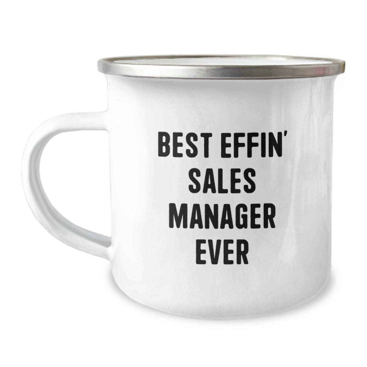 Funny Gifts for Sales Manager, Best Effin' Sales Manager Ever Camping Mug for Men, Unique Christmas Unique Gifts for Coworkers, Funny Office Mugs - Image 1