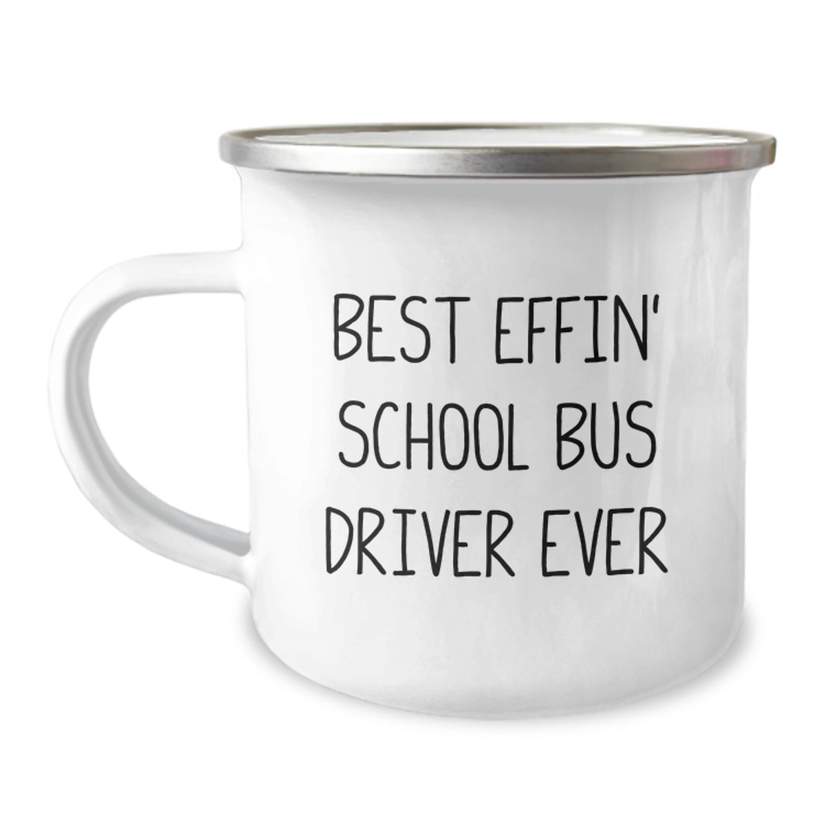 Funny School Bus Driver Gifts for Men, Best Effin' School Bus Driver Ever Camping Mug, Unique Christmas Unique Gifts from Family, Friends, Coworkers - Image 1