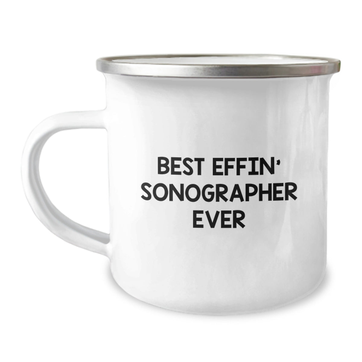 Funny Sonographer Gifts for Him or Her - 'Best Effin' Sonographer Ever' Christmas Unique Mugs for Camping - Image 1