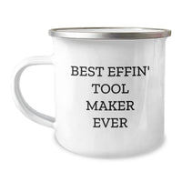 Load image into Gallery viewer, Funny Tool Maker Gifts from Friends for Christmas Unique Camping Mug - Best 'Effin' Tool Maker Ever - Image 1
