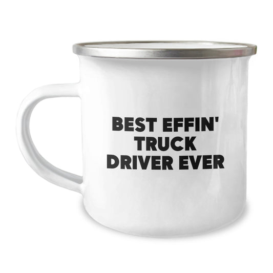 Funny Truck Driver Gifts for Men, Best Effin' Mug for Christmas Unique Presents - Image 1