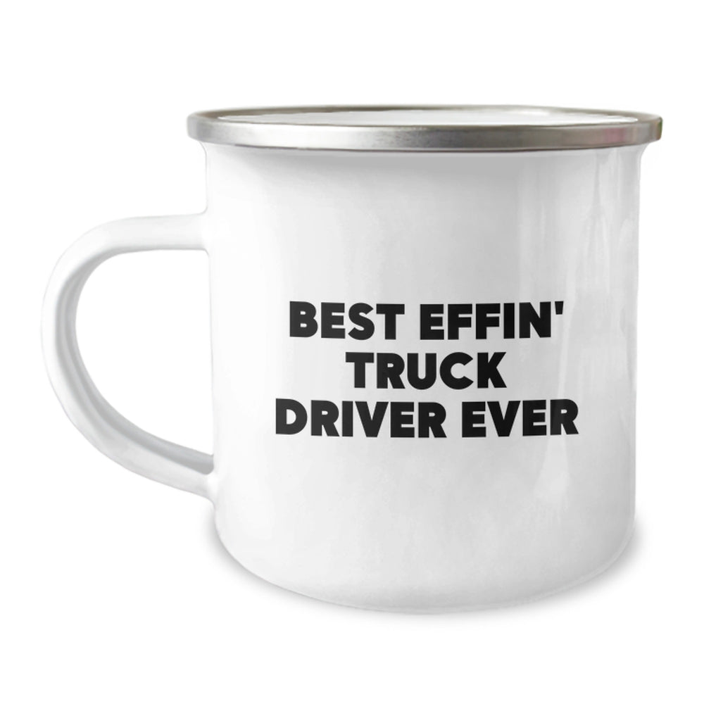 Funny Truck Driver Gifts for Men, Best Effin' Mug for Christmas Unique Presents - Image 1