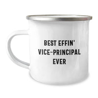 Load image into Gallery viewer, Funny Vice-principal Gifts from Friends, Best Effin&#39; Vice-principal Ever Camping Mug for Vice-principal Men, Christmas Unique Gifts - Image 1

