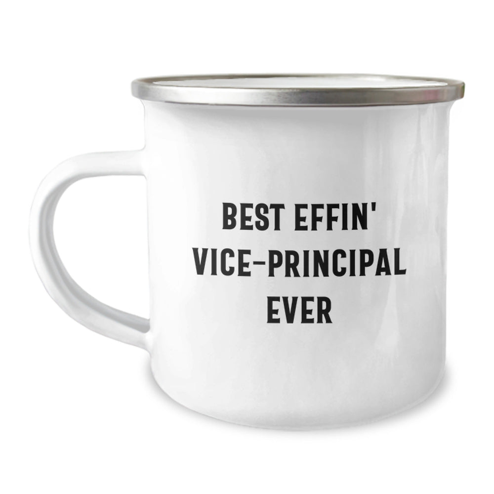 Funny Vice-principal Gifts from Friends, Best Effin' Vice-principal Ever Camping Mug for Vice-principal Men, Christmas Unique Gifts - Image 1
