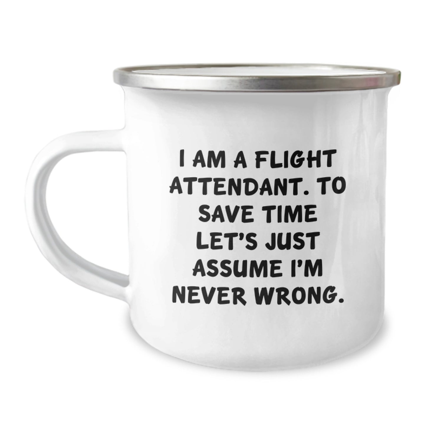 Funny Flight Attendant Camping Mug Gifts from Friends, Women, Coworkers, Family - Valentine's Unique Gifts for Flight Attendant, Men, Women, Family - Image 1