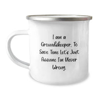 Load image into Gallery viewer, Funny groundskeeper Camping Mug Gifts from Friends for groundskeeper Christmas Unique Gifts - Image 1
