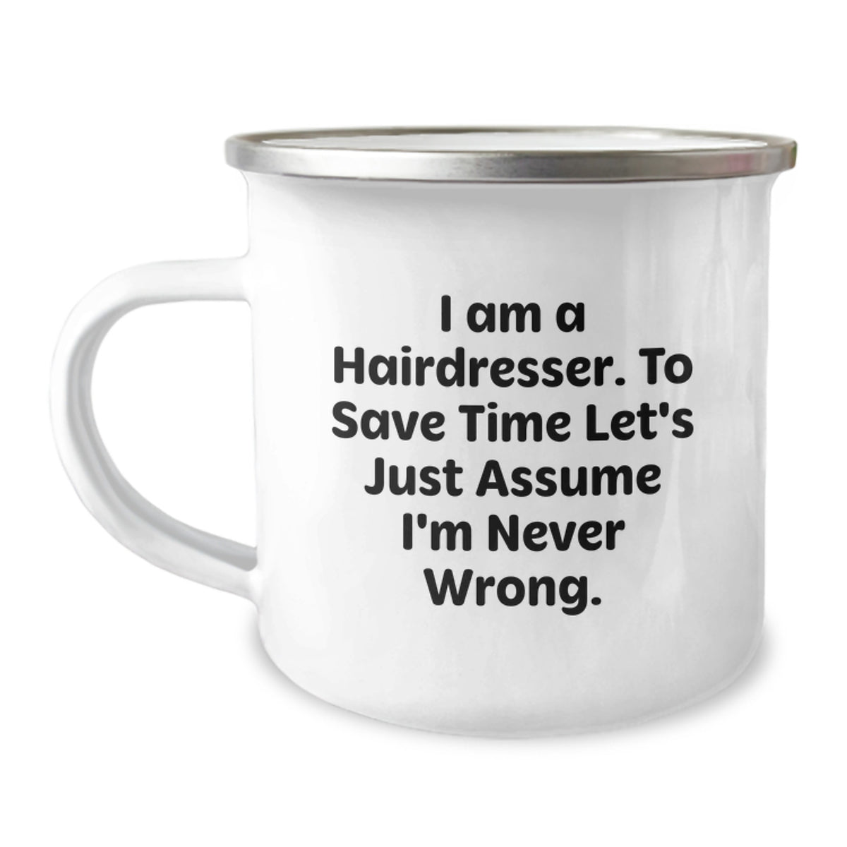 Funny Gifts for Hairdresser Friends and Family, Christmas Unique Camping Mug, I Am A Hairdresser Mugs, Perfect for Coworkers - Image 1