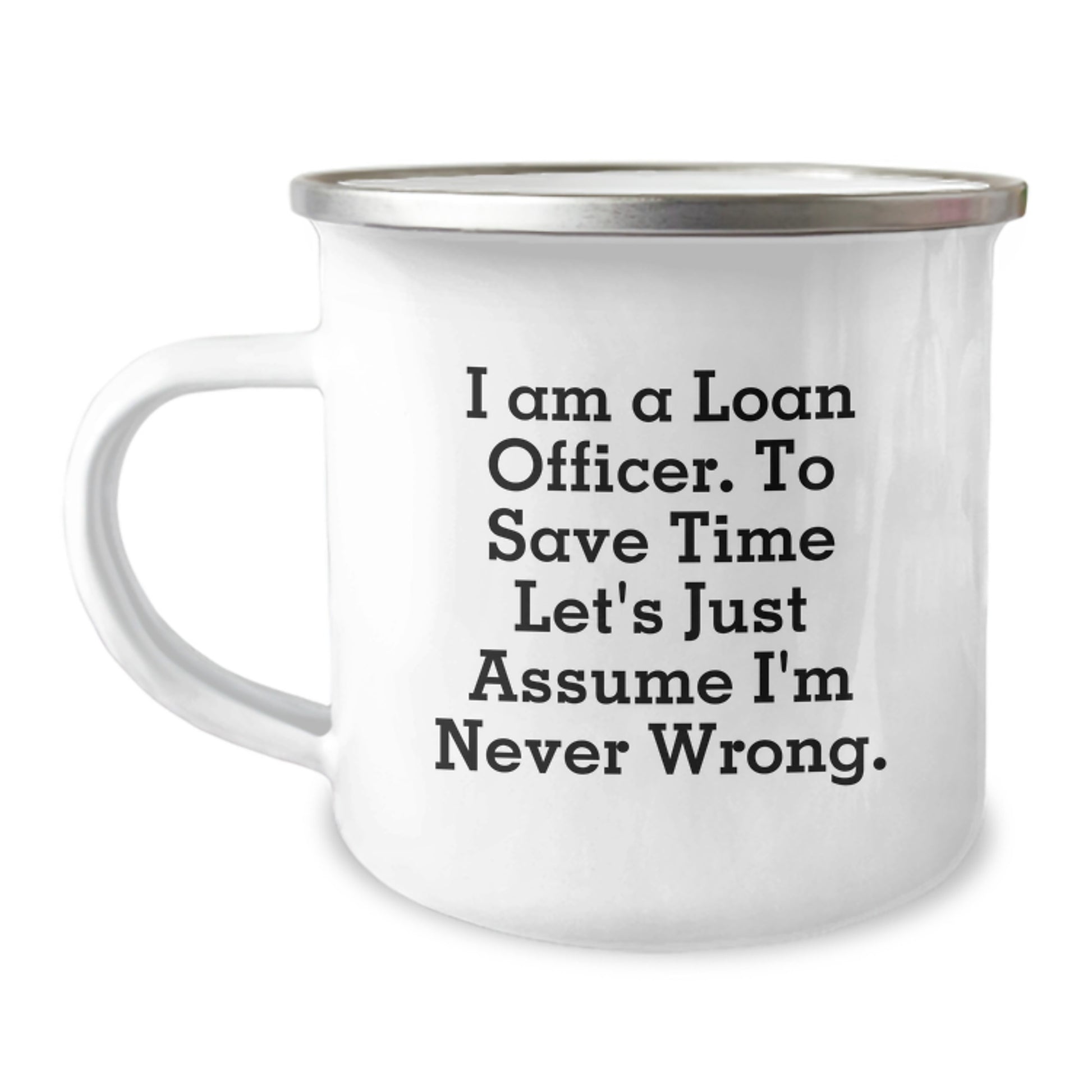 Funny Loan Officer Gifts from Friends, Valentine's Unique Gifts for Loan Officer, Insulated Camping Mug - Image 1
