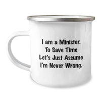 Load image into Gallery viewer, Funny Minister Gifts from Friends, Unique Christmas Unique Gifts for Minister, Stainless Steel Camping Mug - Image 1
